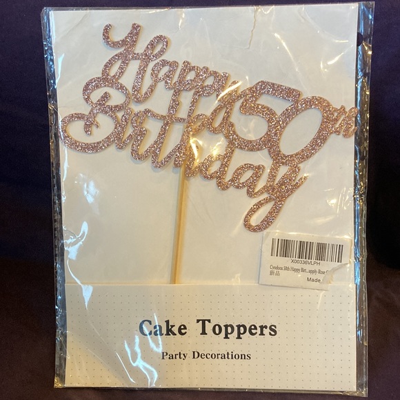 50th Birthday- Tiara, Sash, and cake Topper - Picture 5 of 6